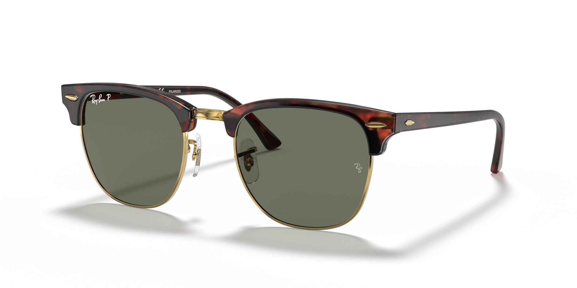 RAY-BAN CLUBMASTER, 0RB3016, 990/58 Tortoise On Gold, 55